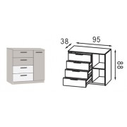 Комод Анді 4+1